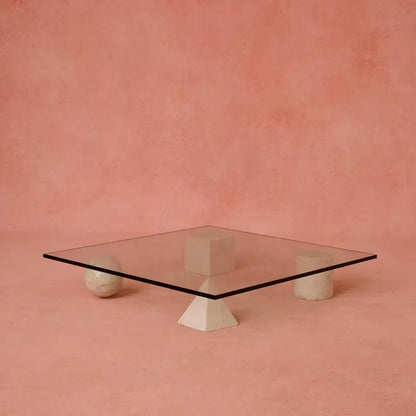 Glass Marble Coffee Table