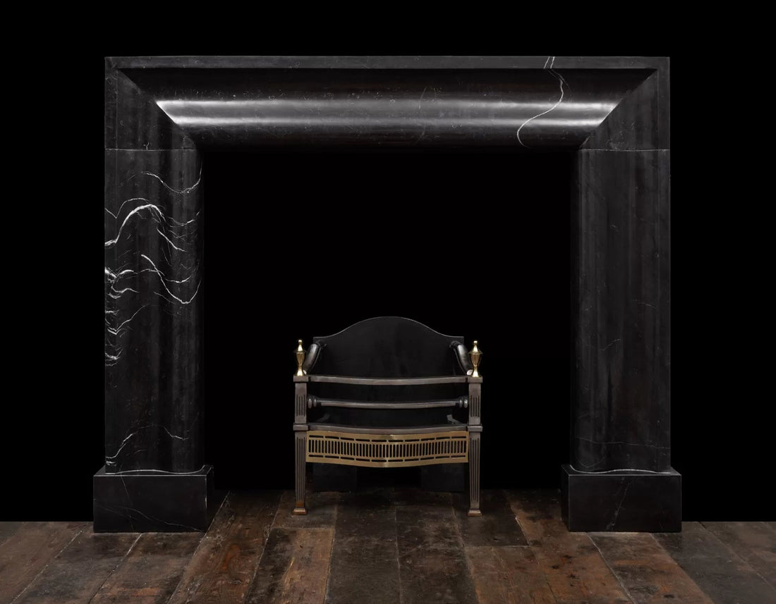 Black Marble Fireplace