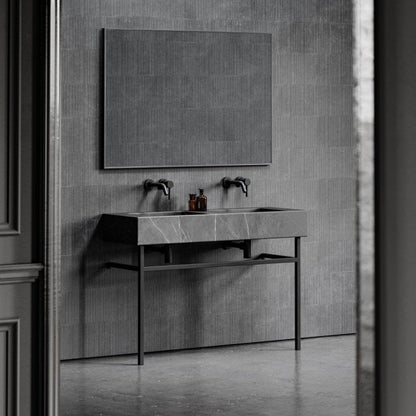 Nero Marquina Double Vanity Unit - Elsa Home And Beauty