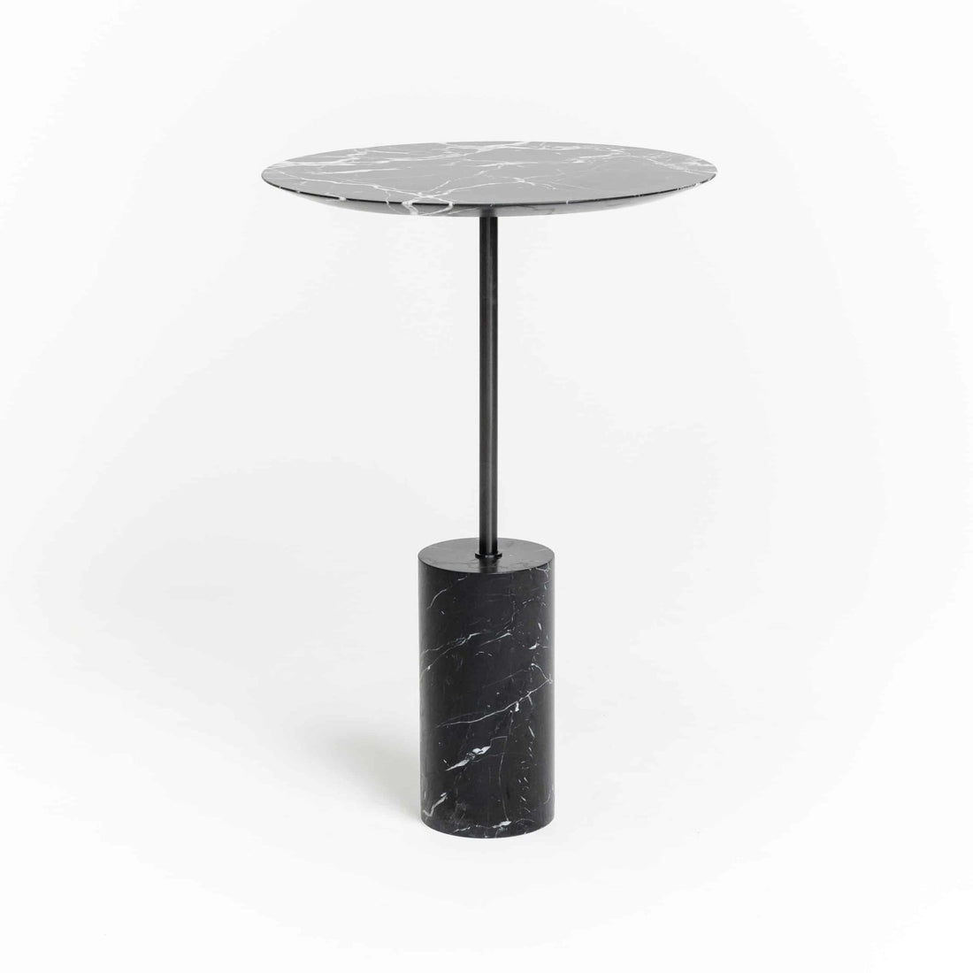Nero Marquina Solido Side Table - Elsa Home And Beauty