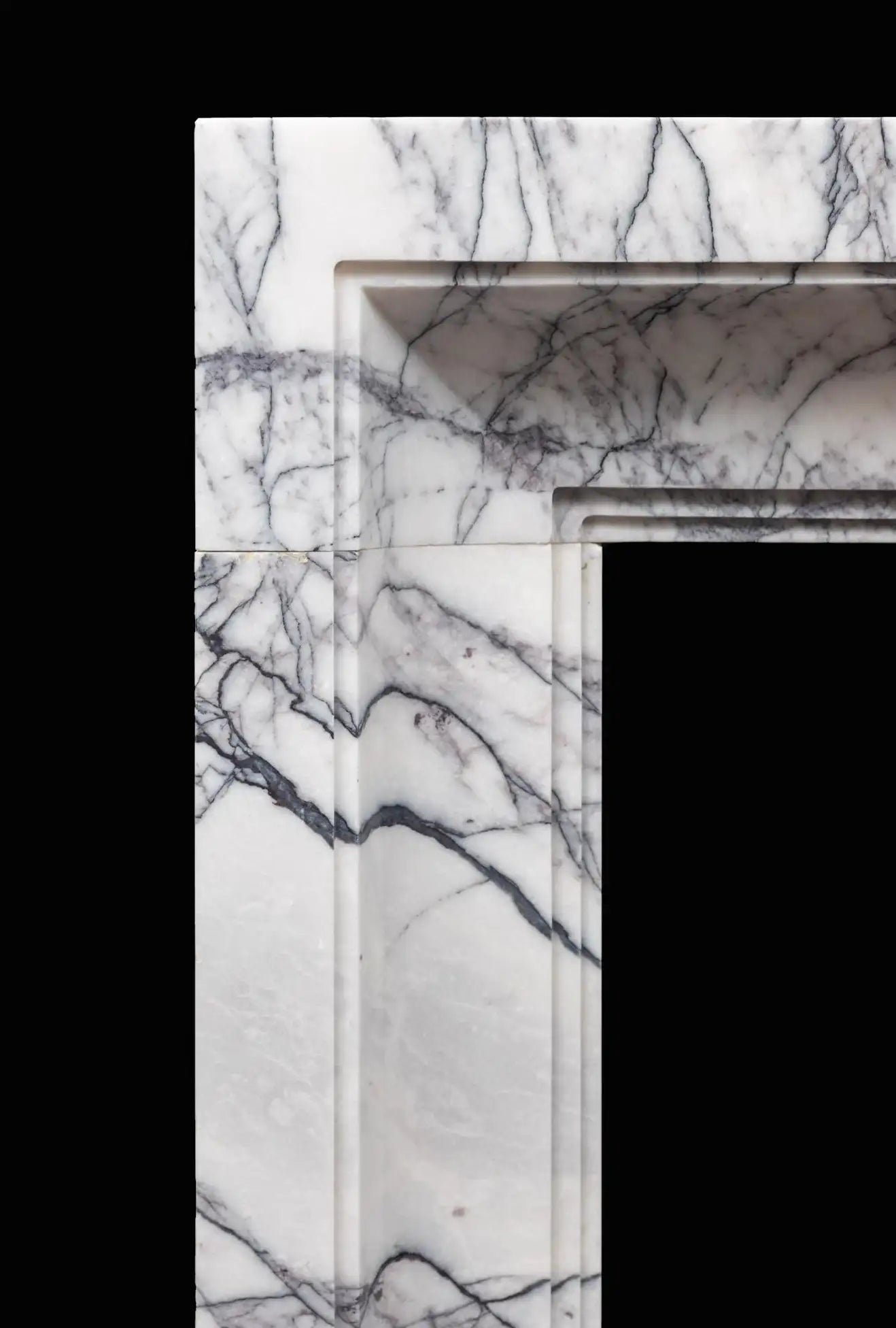 Melbourne White Marble Mantel