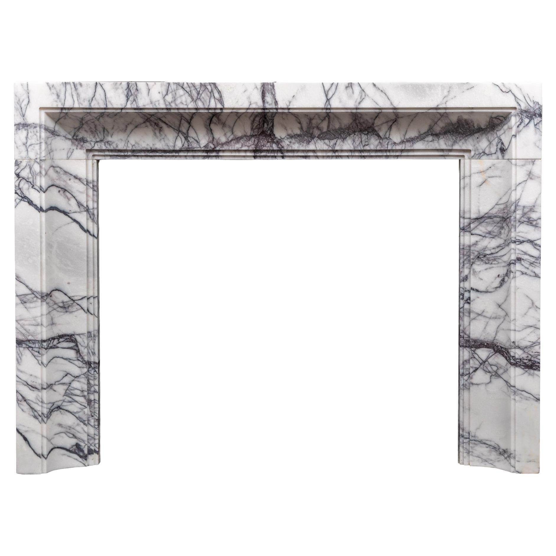 Melbourne White Marble Mantel