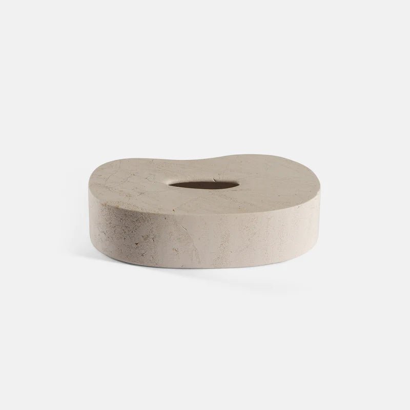 Nordic Marble Tissue Box in Carrara Marble - Elsa Home And Beauty