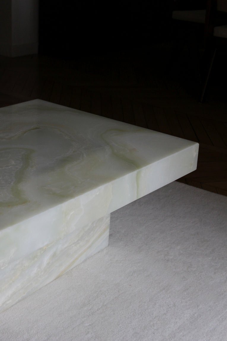 Green Onyx Stone Coffee Table