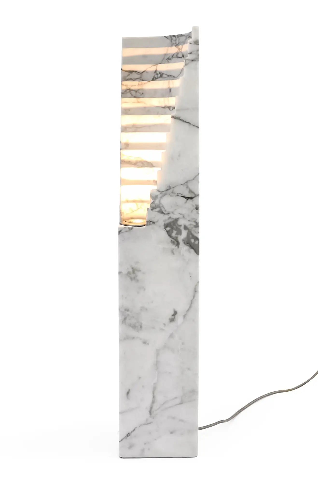 Paonazzo Colosseum Solid Marble Lamp - Elsa Home And Beauty