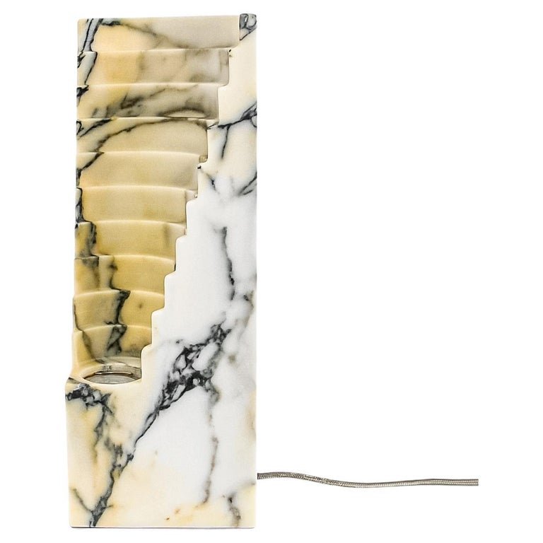 Paonazzo Colosseum Solid Marble Lamp - Elsa Home And Beauty