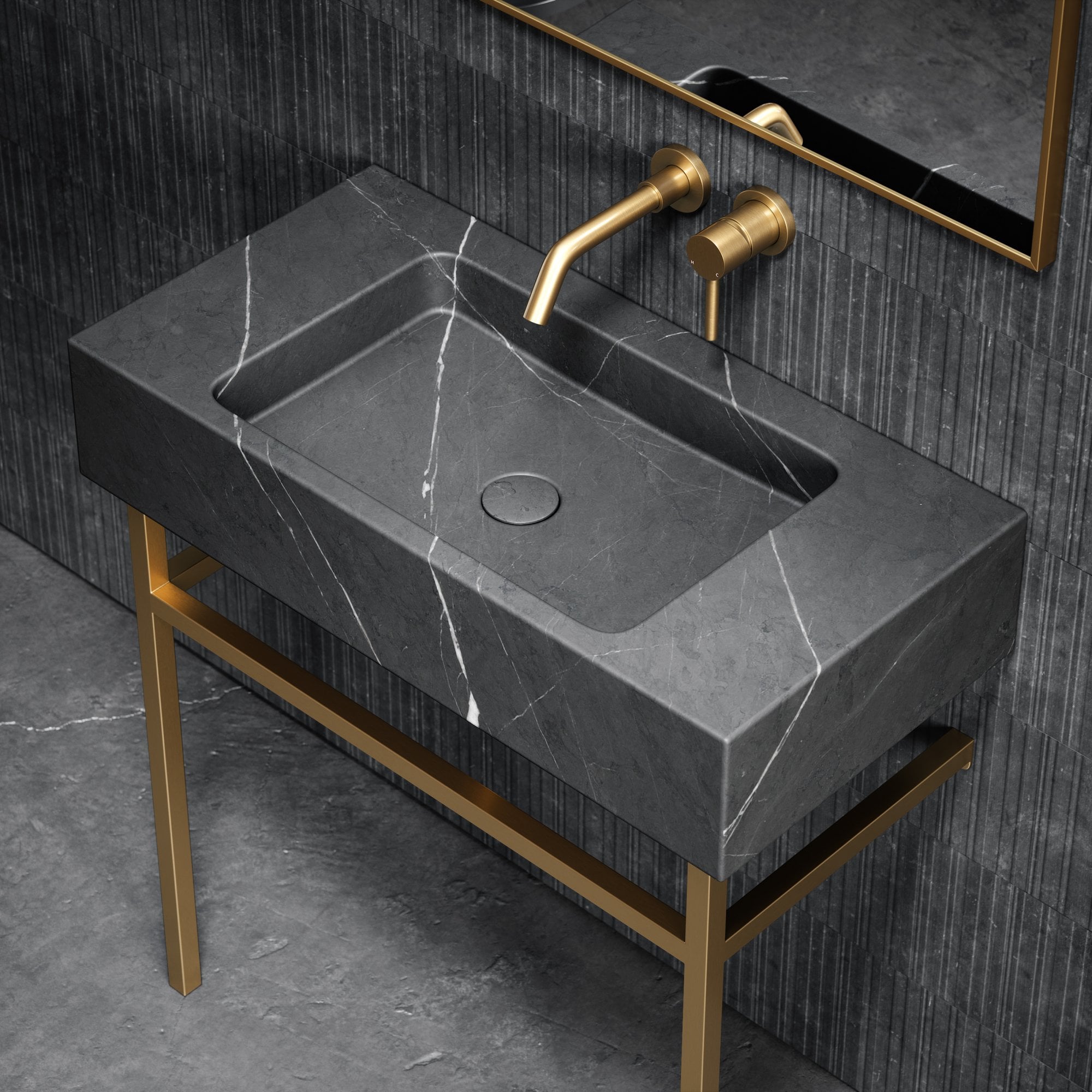 Pietra Grey Marble Vanity 