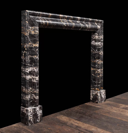 Black Marble Fireplace Surround