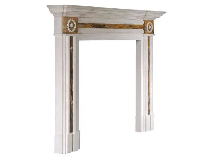 Regency Style Statuario Marble Fireplace - Elsa Home And Beauty