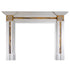 Regency Style Statuario Marble Fireplace with Sienna Inserts - Elsa Home And Beauty
