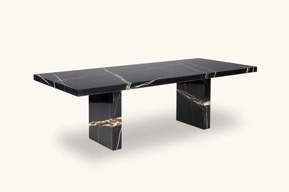 Black Marble Rectangular Dining Table
