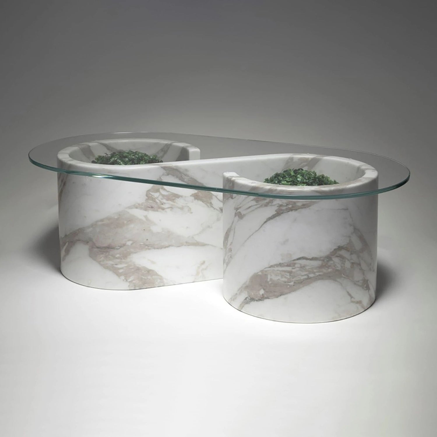 Serenity Coffee Table in Calacatta Marble - Elsa Home And Beauty