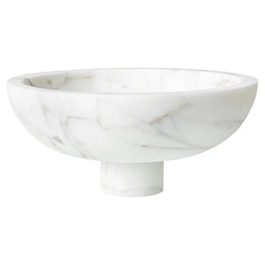 Solid Lapis Blue Marble Fruit Bowl - Elsa Home And Beauty
