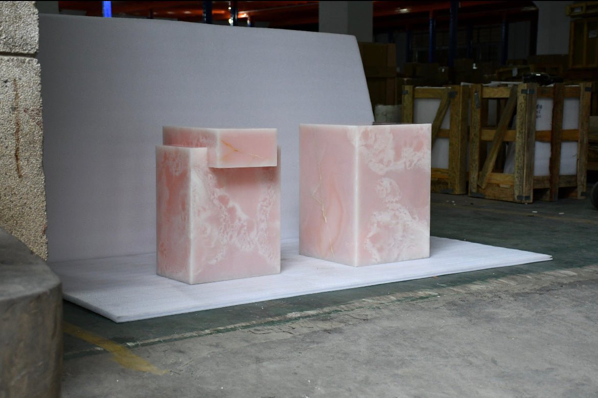 Pink Onyx Plinth