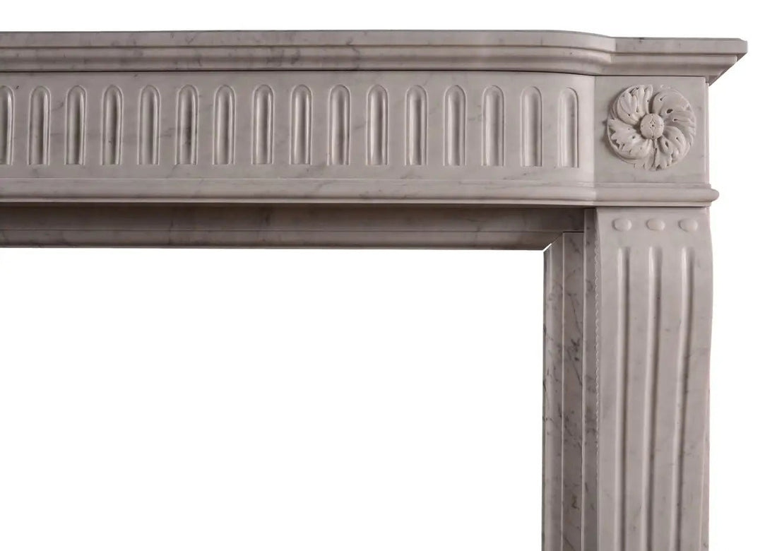 Statuario French Louis XV Fireplace Surround - Elsa Home And Beauty