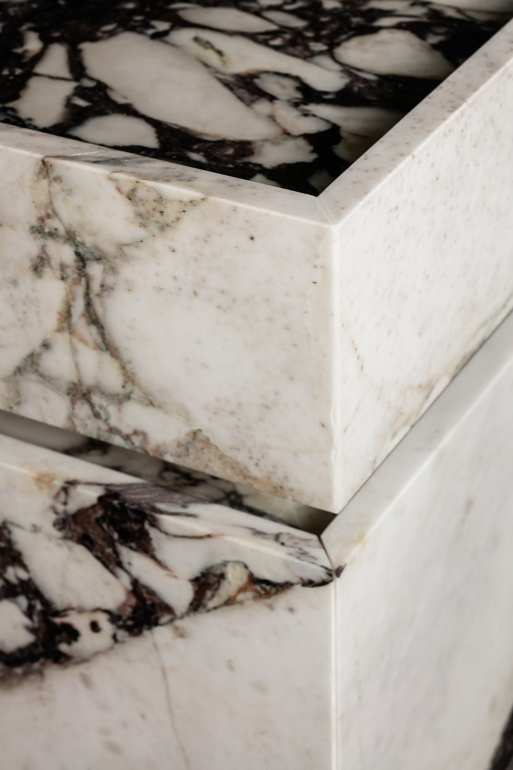 The Constantina Marble Vanity in Viola Calacatta - Elsa Home And Beauty