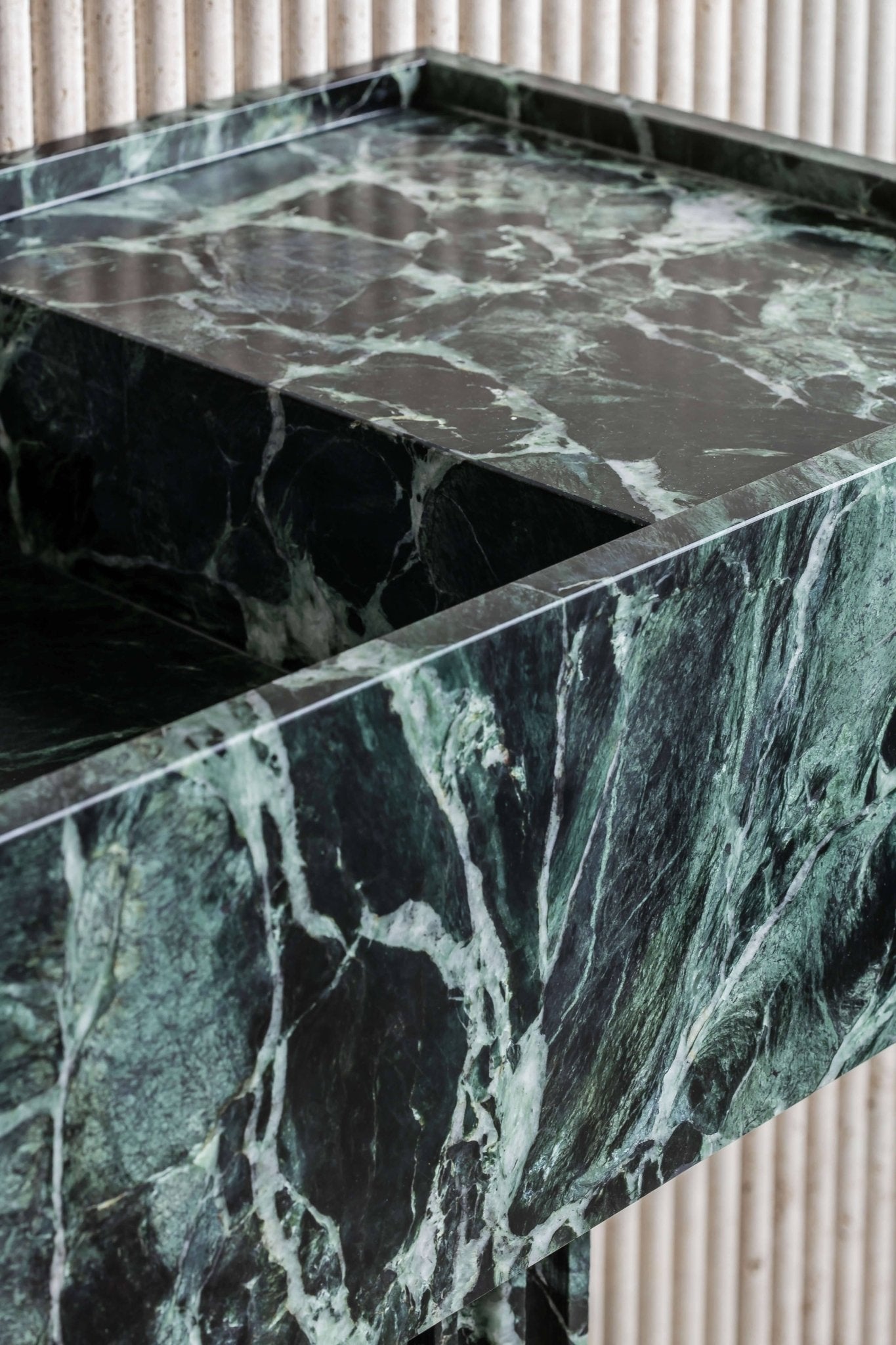 The Katerina Marble Vanity in Verde Alpina - Elsa Home And Beauty