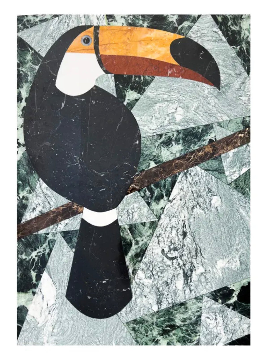 Toucan Marble Mosaic Art - Elsa Home And Beauty