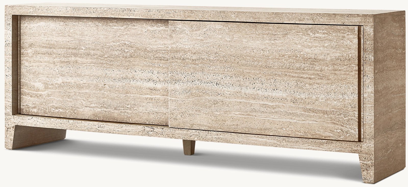 Travertine Navona Console With Drawer - Elsa Home And Beauty