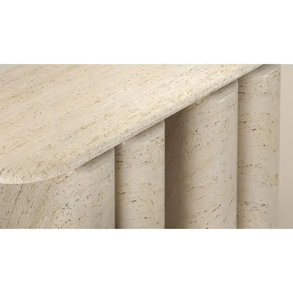 Travertine Console Table