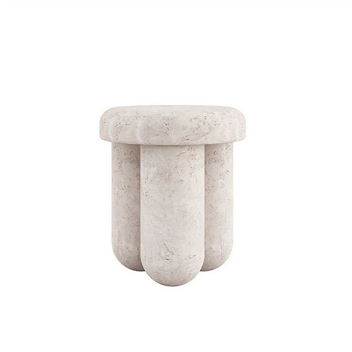 Travertine Side Table