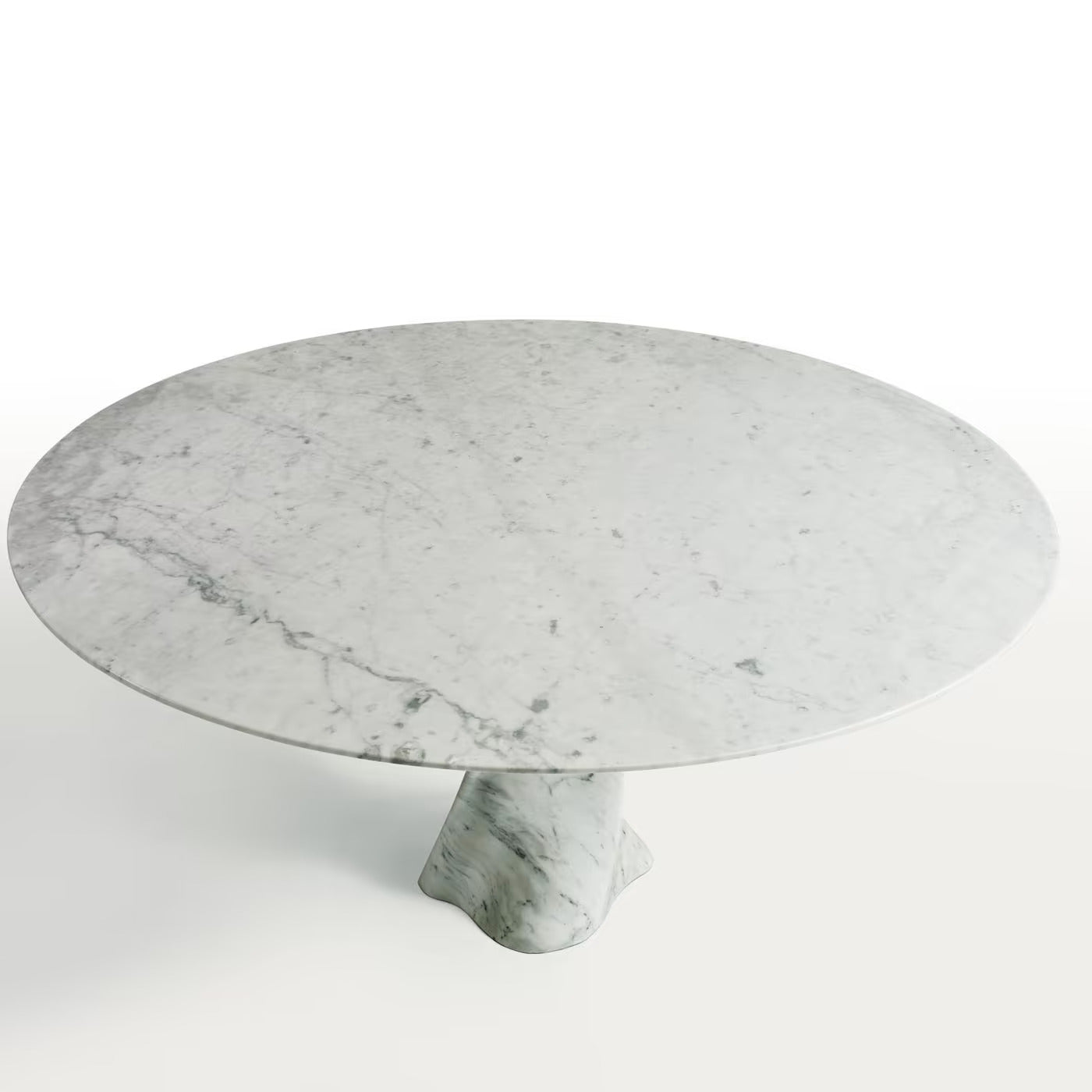 Twister Dining Table in Carrara Marble - Elsa Home And Beauty