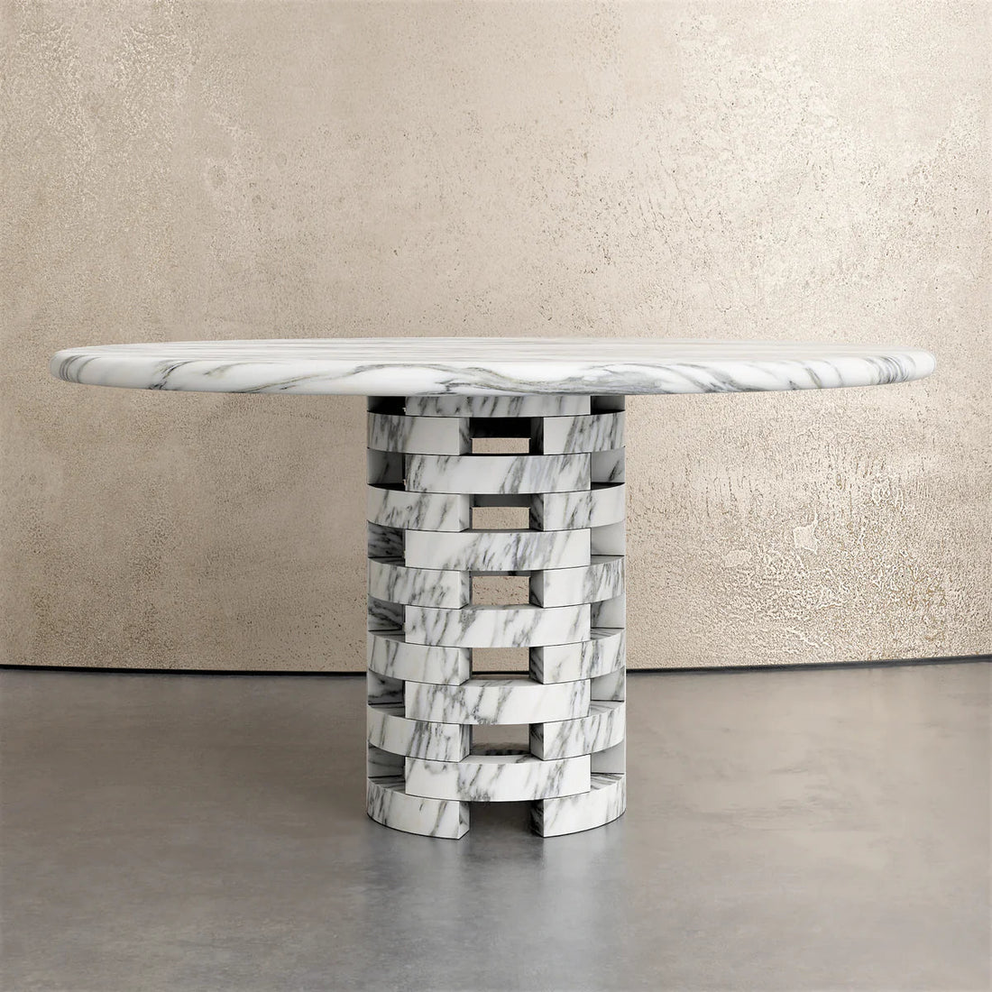 Veilo Calacatta Small Marble Dining Table