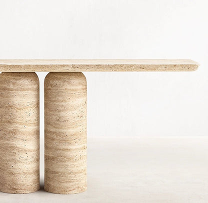 Travertine Console 