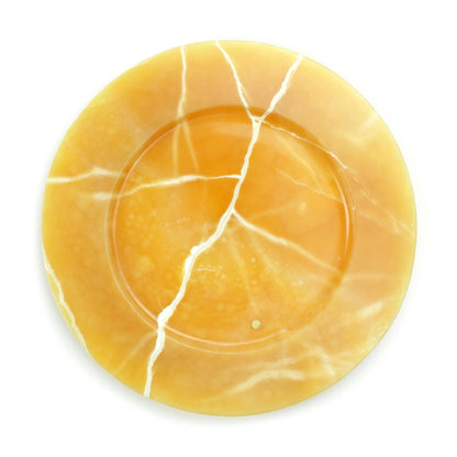 Mango Onyx Carved Serving Plate - Elsa Home And Beauty