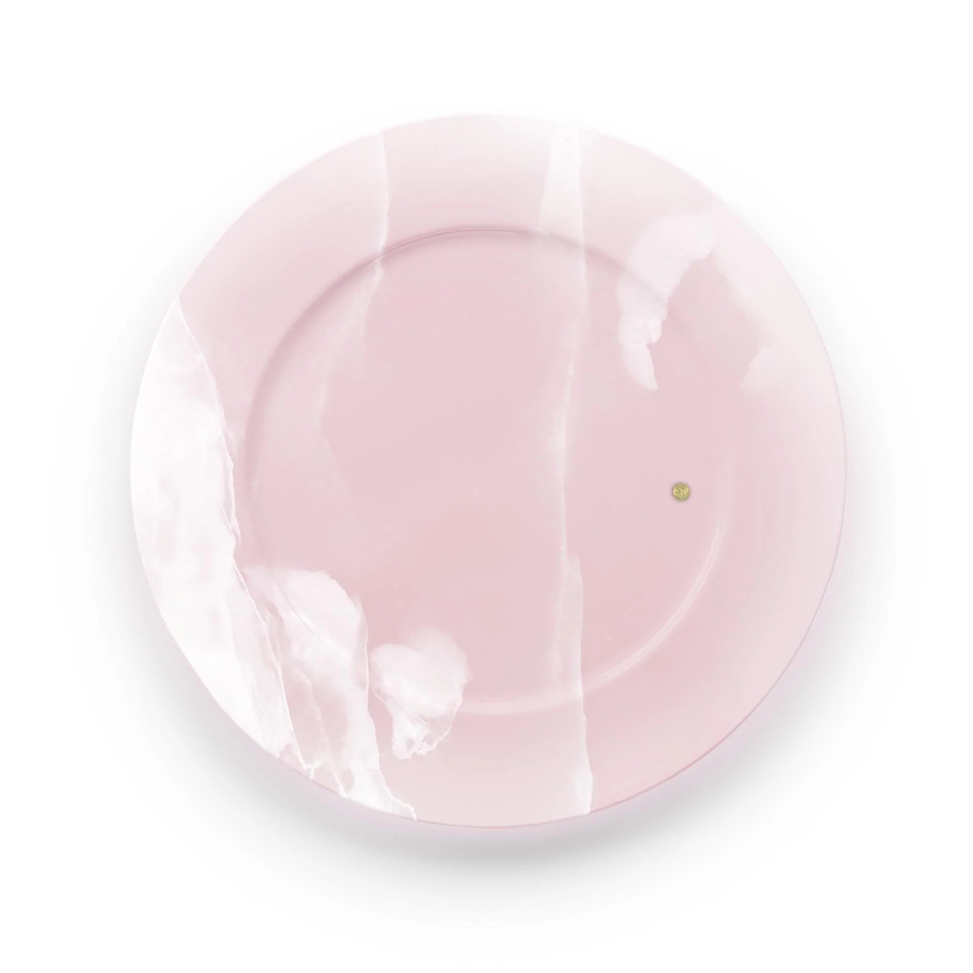 Pink Onyx Carved Serving Plate - Elsa Home And Beauty