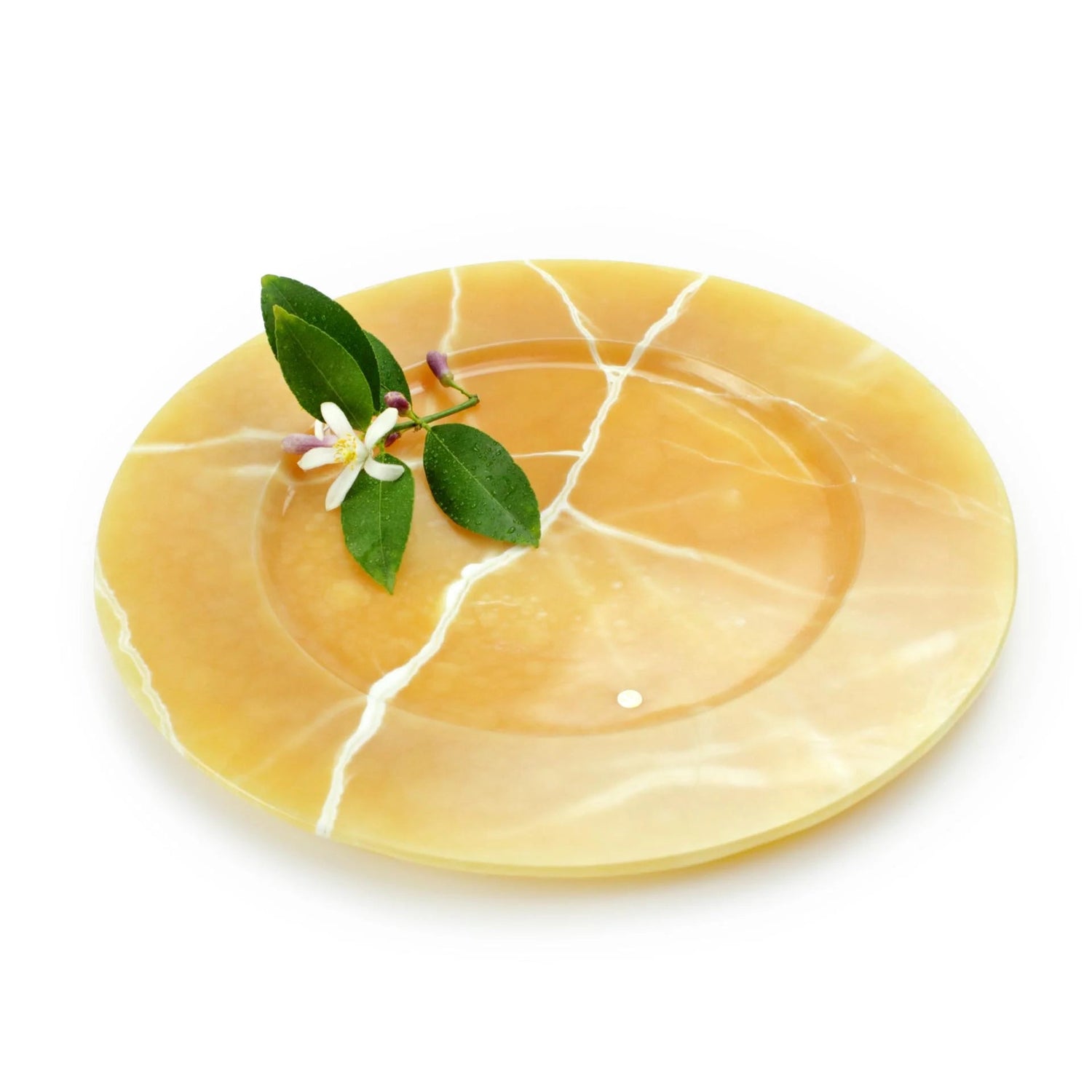 Verde Onyx Carved Serving Plate - Elsa Home And Beauty