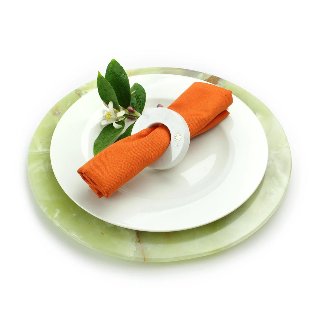 Verde Onyx Carved Serving Plate - Elsa Home And Beauty