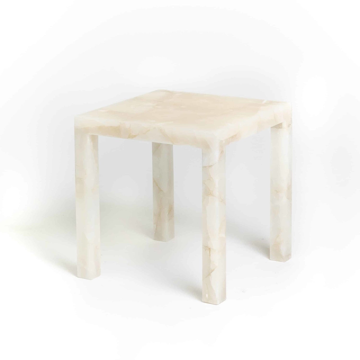White Onyx Teserra Table - Elsa Home And Beauty