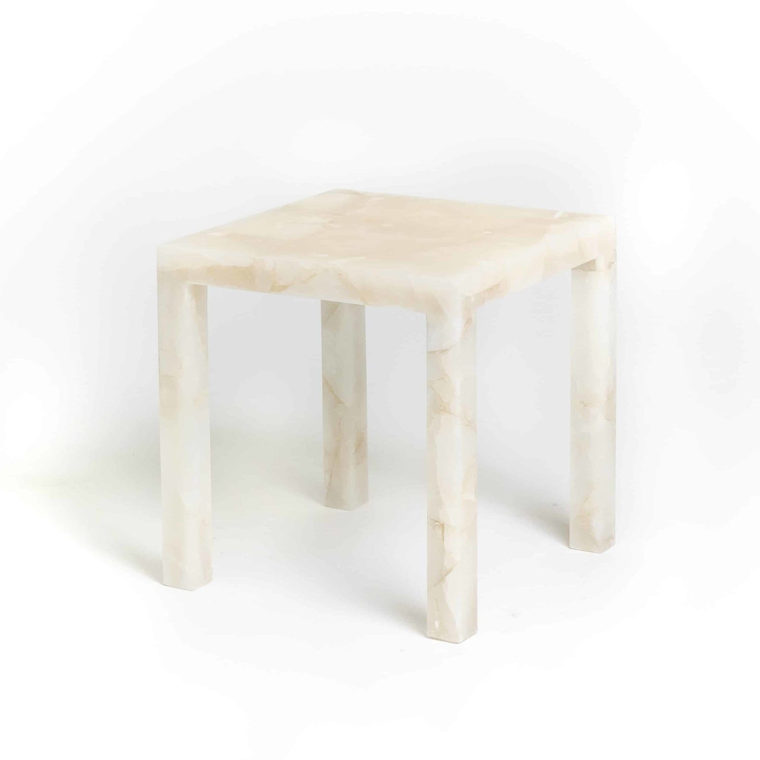 White Onyx Teserra Table - Elsa Home And Beauty
