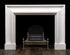 Statuario Marble Modern Fireplace