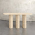 Zenith Travertine Entryway Console Table
